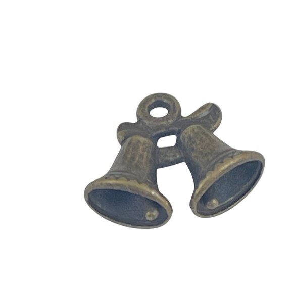 Bronze Bell Shaped Pendant Charm For Jewelry Making Or Crafting Projects - Picture 4 of 5